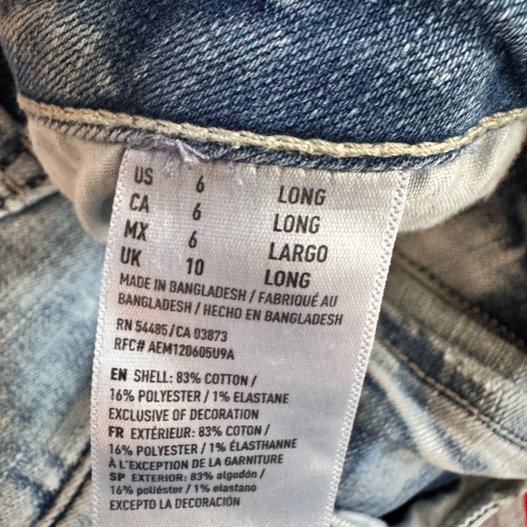 American Eagle Outfitters Light Blue Skinny Jeans Size 6 L - Picture 9 of 12